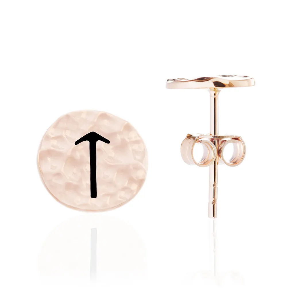 Choose Your Rune Earrings, Rose Gold