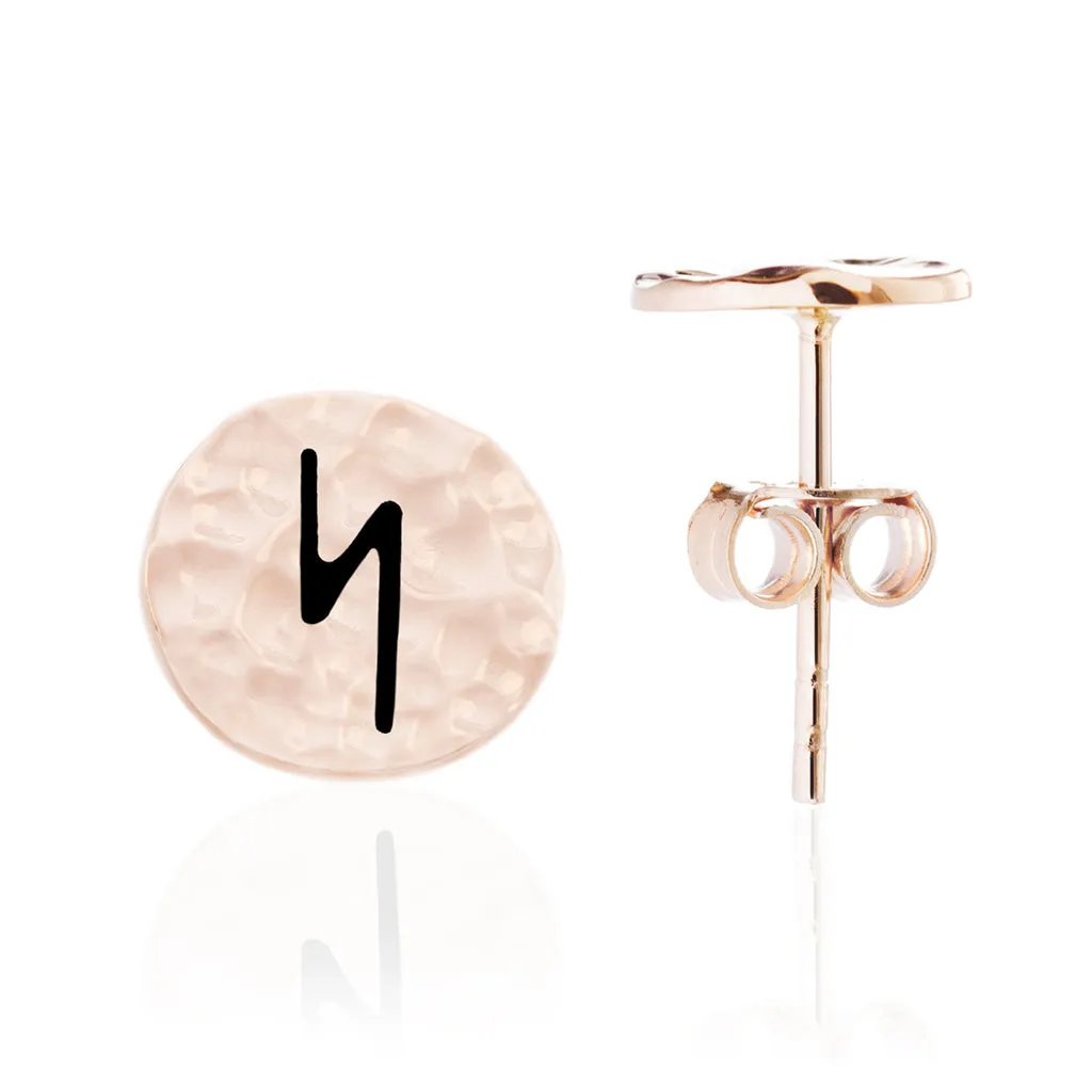 Choose Your Rune Earrings, Rose Gold