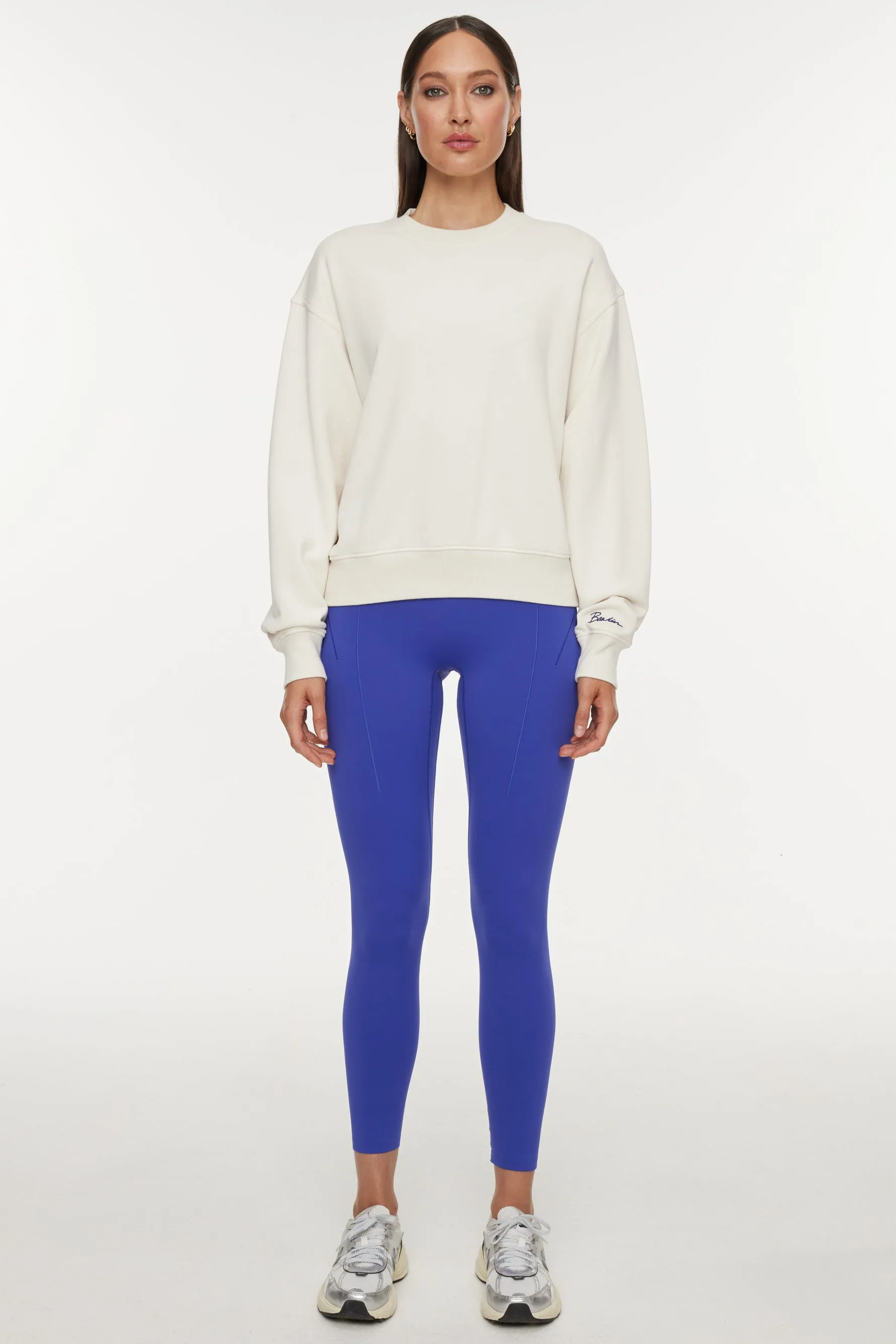 Classic Soleil Sport Crew Neck Sweatshirt - Gardenia