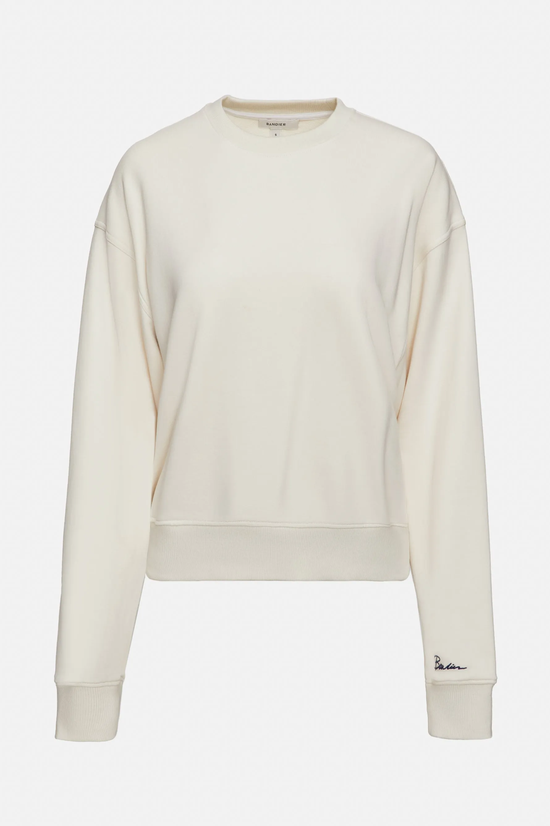 Classic Soleil Sport Crew Neck Sweatshirt - Gardenia