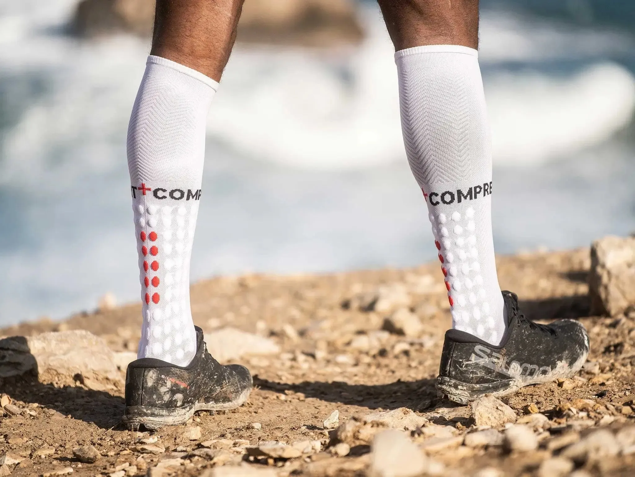 Compressport | Full Socks Run | White