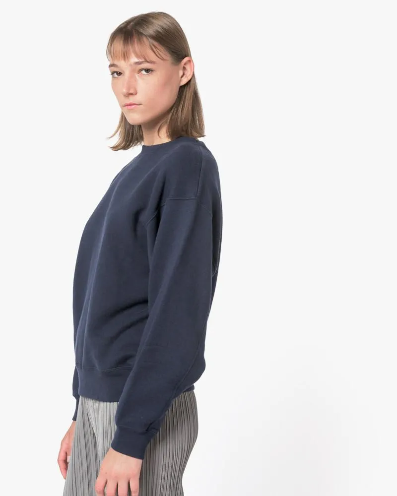 Crop Sweatshirt in Navy