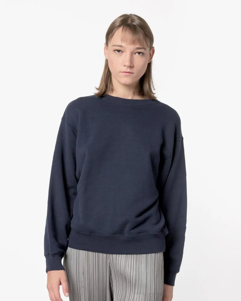 Crop Sweatshirt in Navy