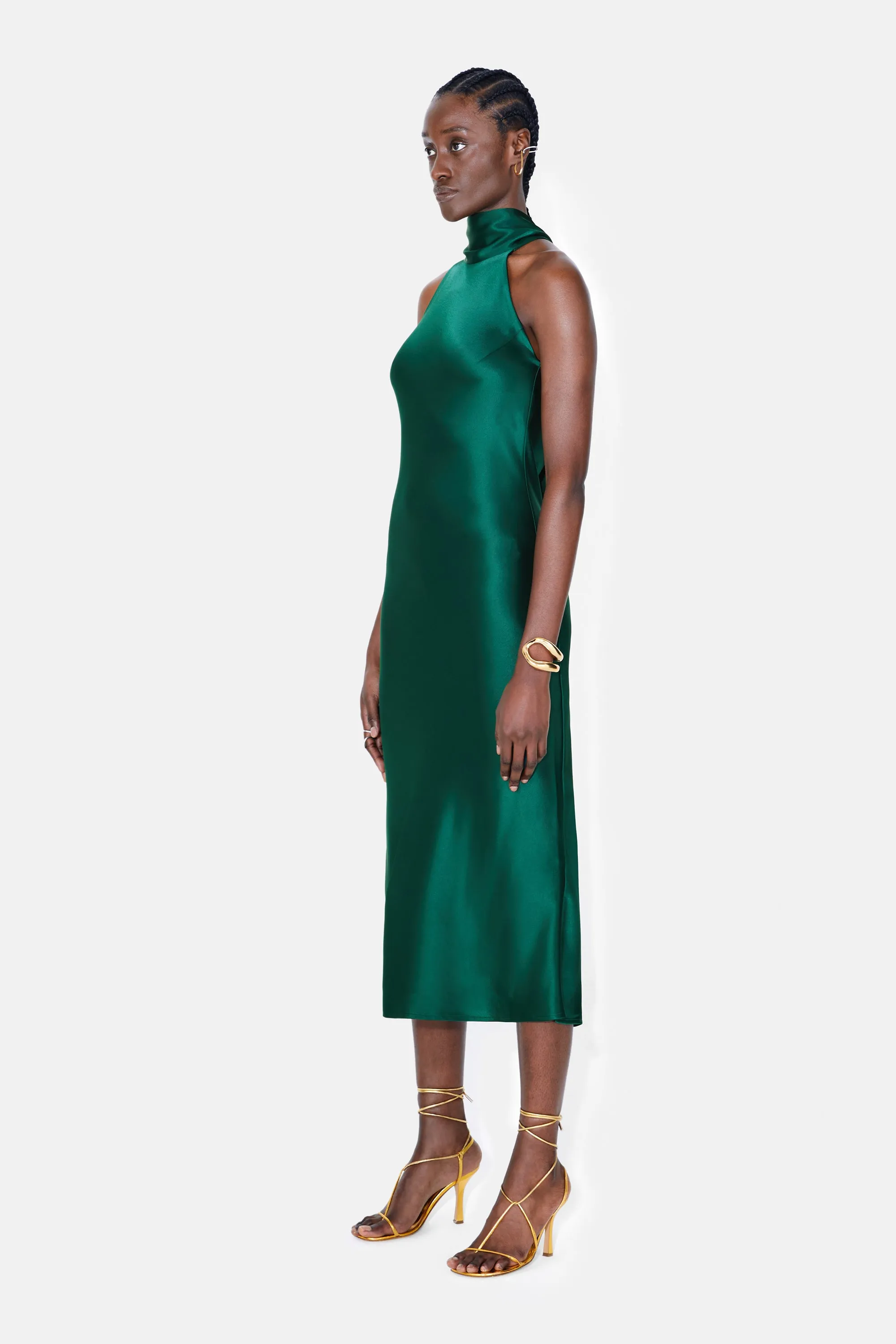 Cropped Sienna Dress - Pine