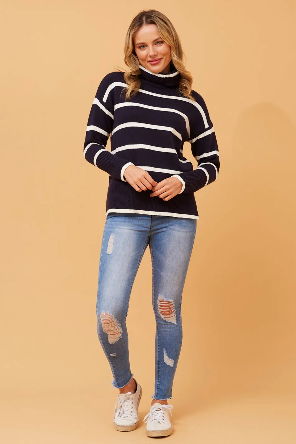 DORIS STRIPE KNIT JUMPER