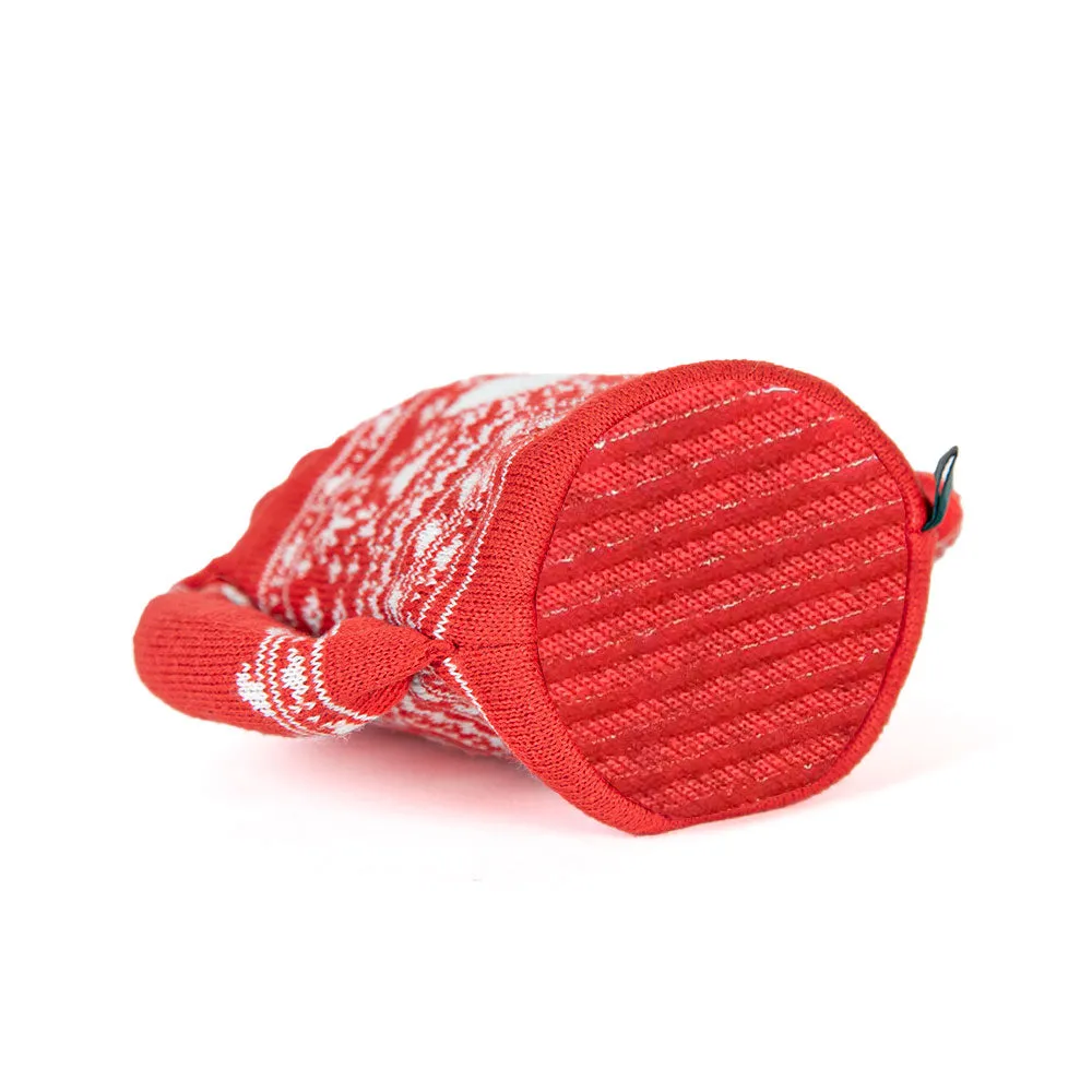 Drink Holder | Holiday Sweater | Red