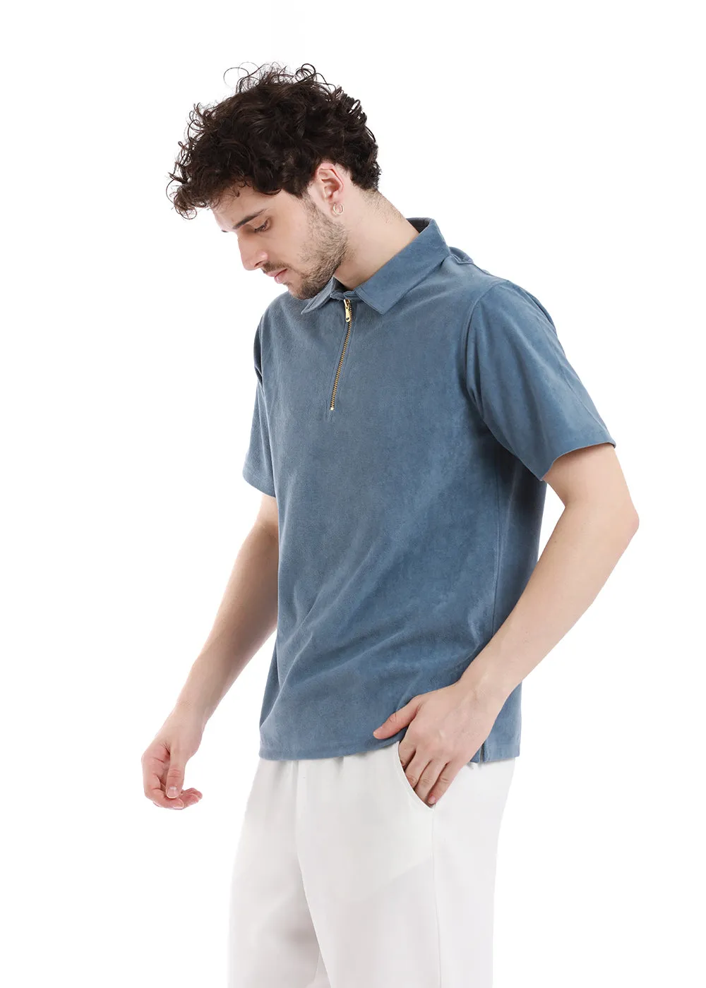 Dutch Blue Zip polo T-shirt