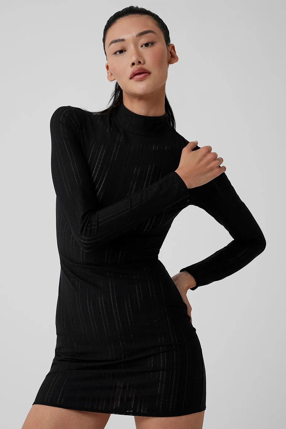 Euphoria Long Sleeve Dress - Black