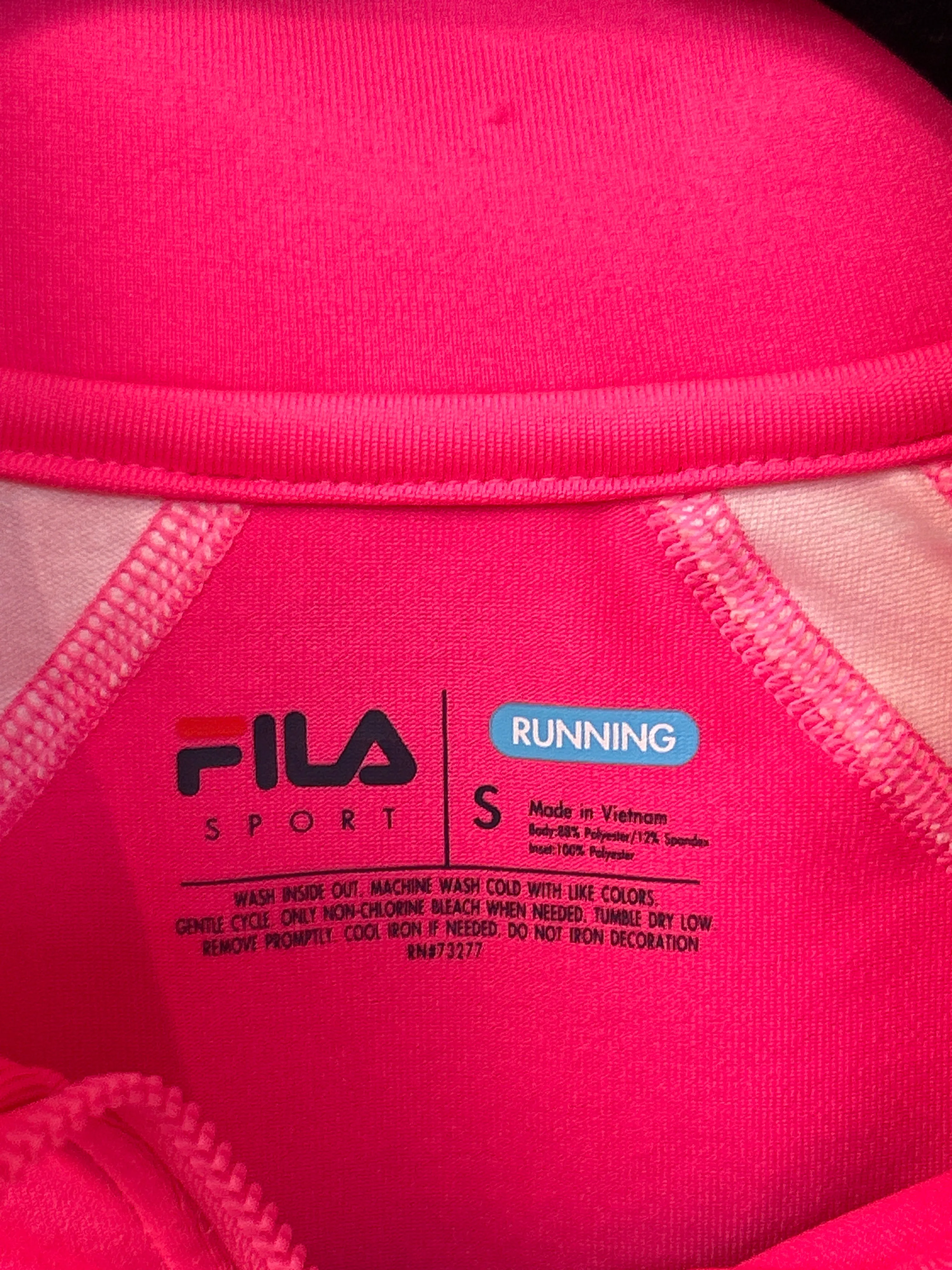 Fila Pink Running Pullover, S