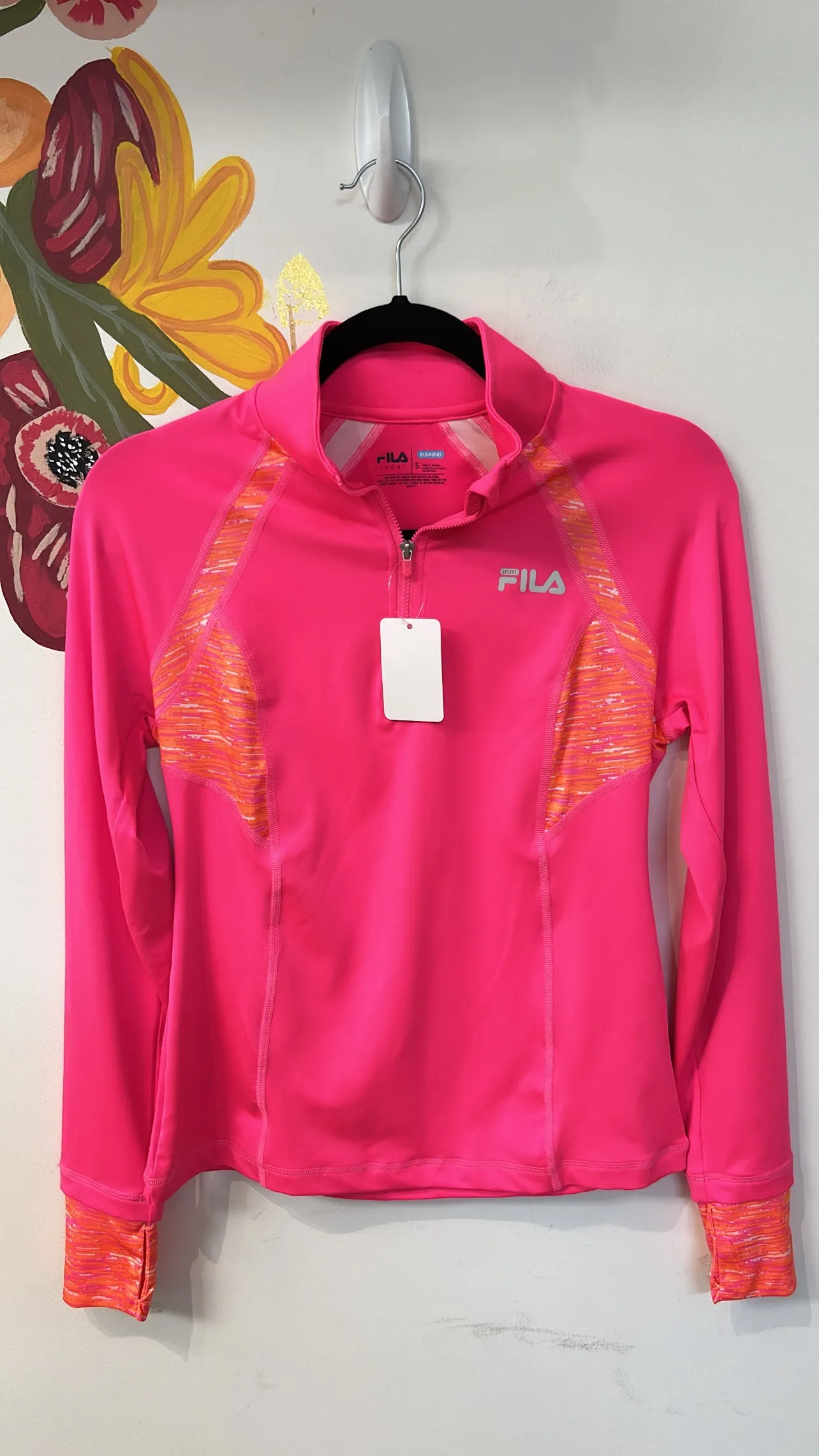 Fila Pink Running Pullover, S