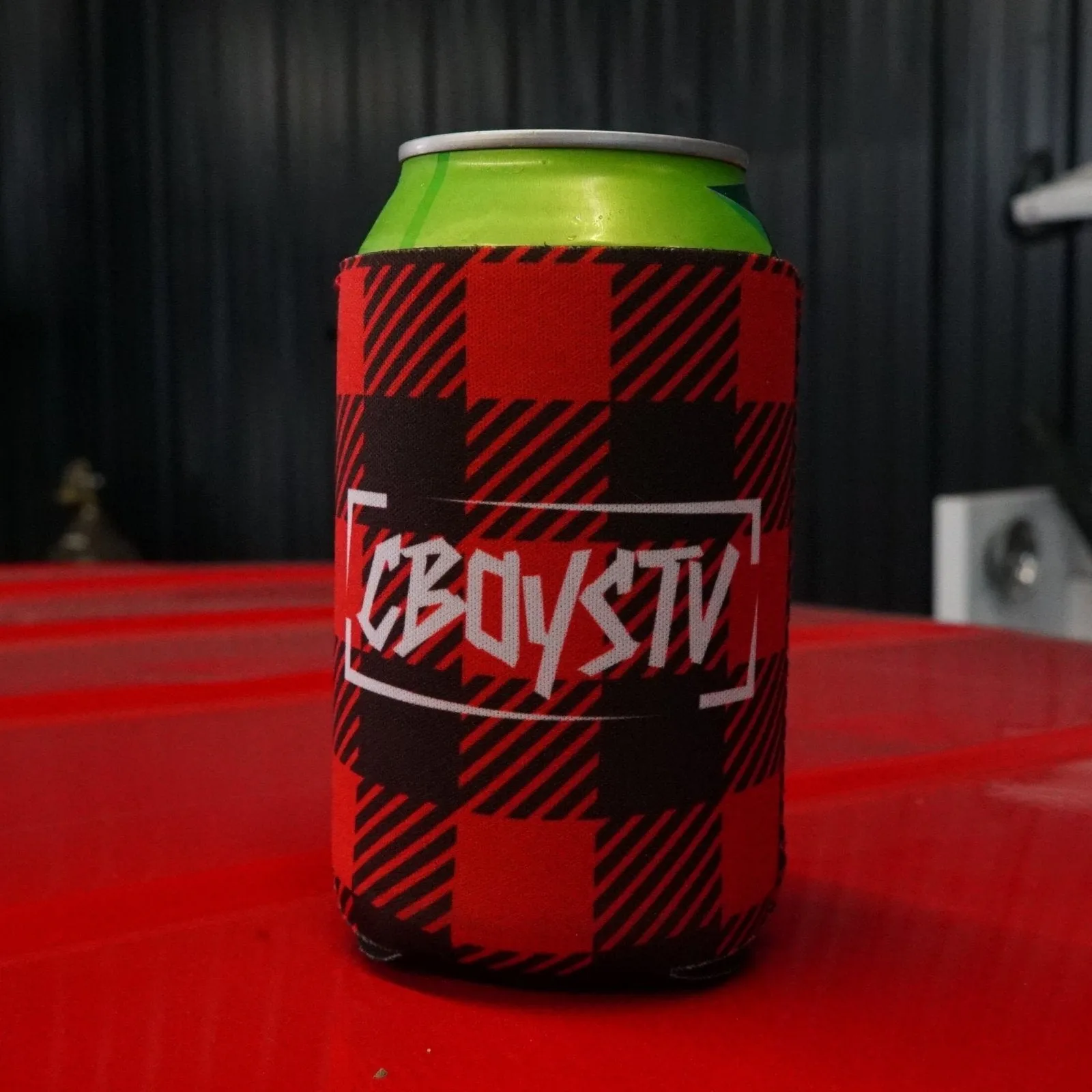 Flannel Man Can Koozie