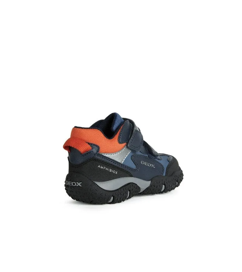 Geox Junior Boys Navy Runners J2642A