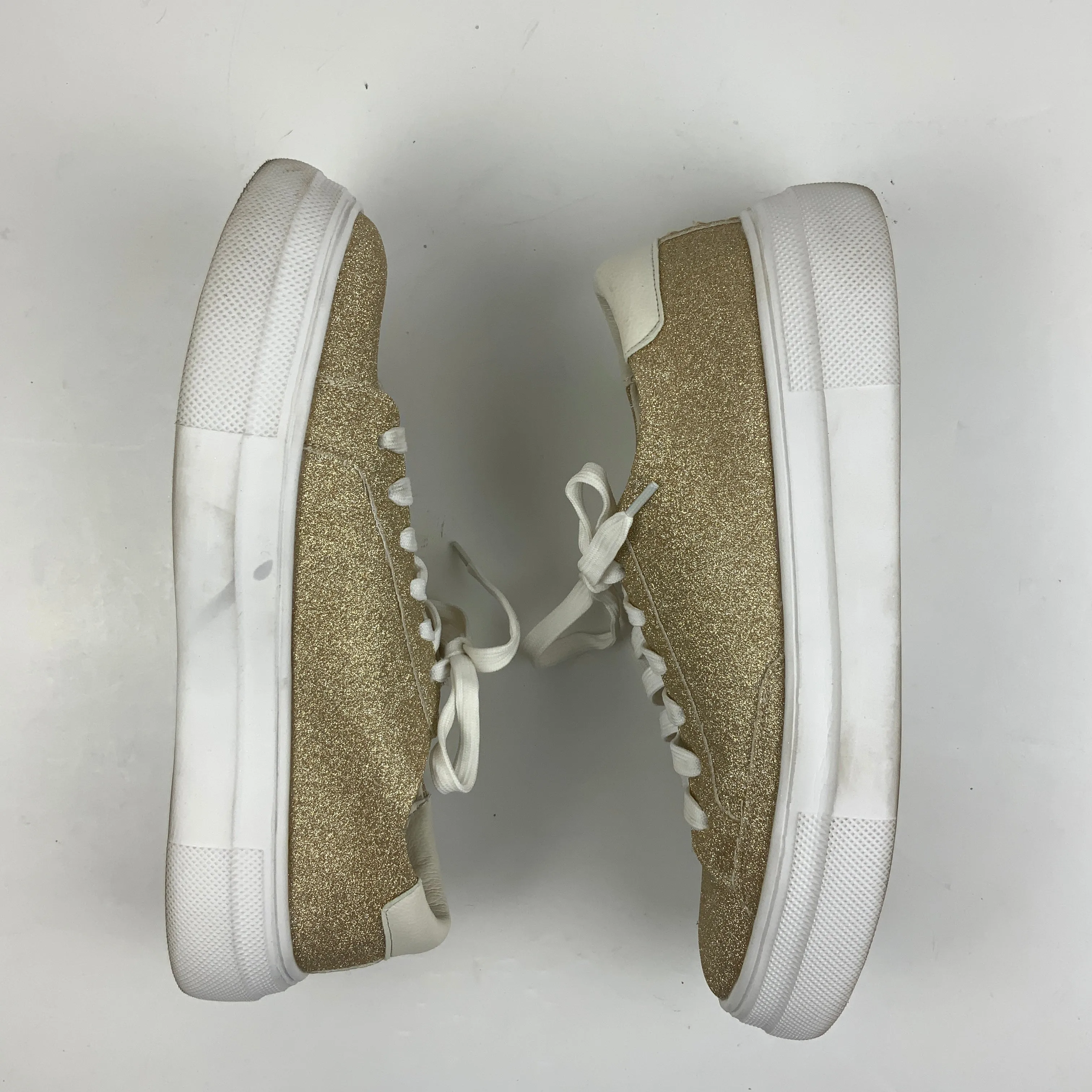 Gold Shoes Sneakers Clothes Mentor, Size 10