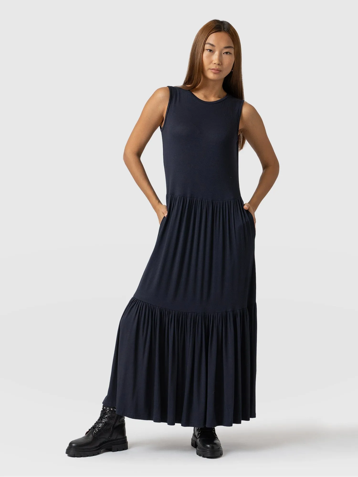 Greenwich Dress - Navy