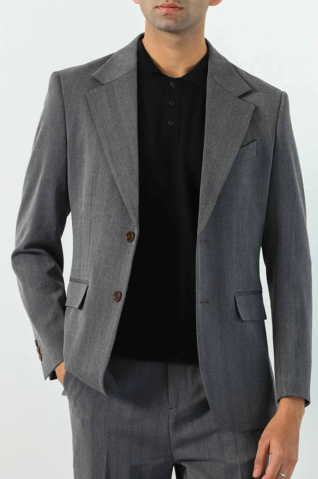 HERRINGBONE BLAZER