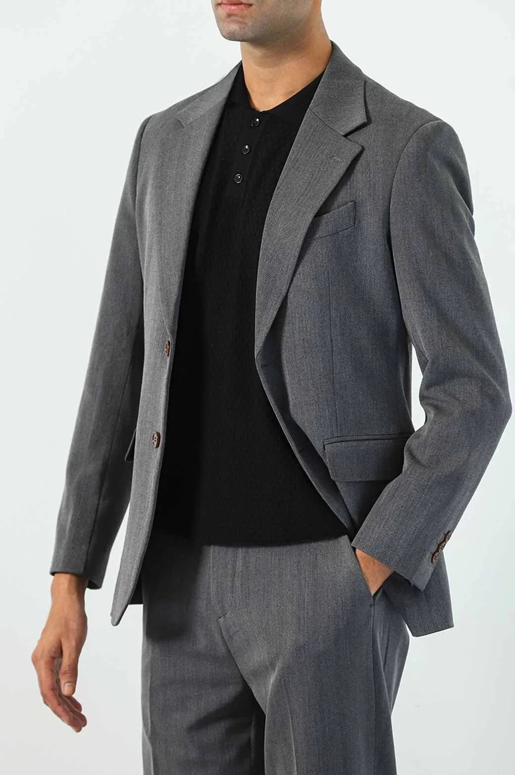 HERRINGBONE BLAZER