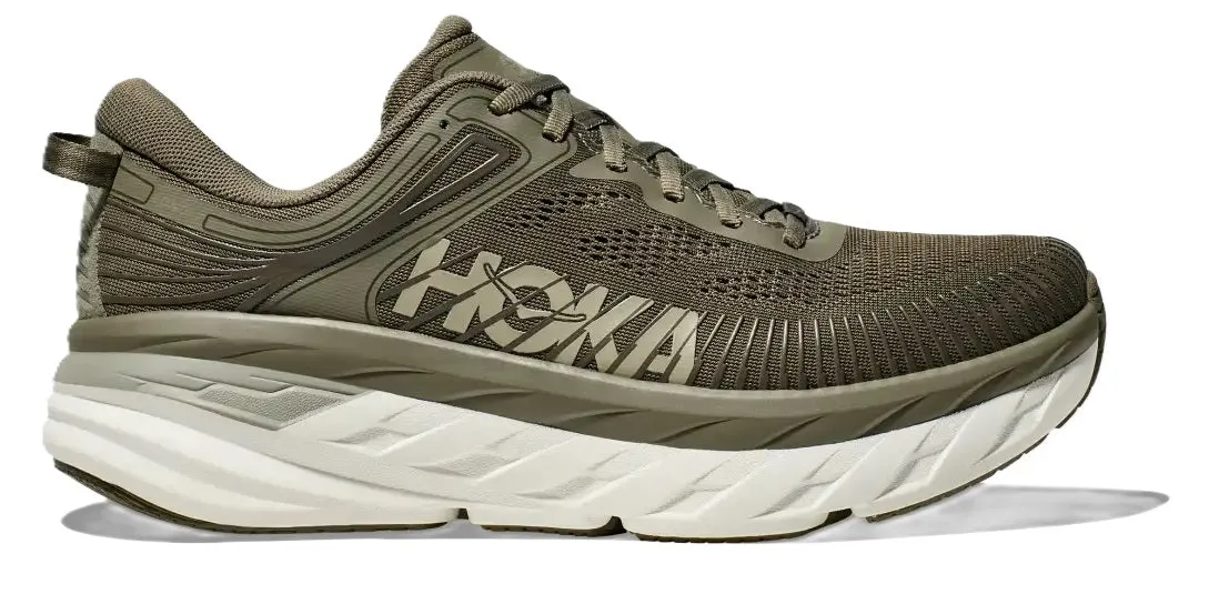 HOKA BONDI 7 (2E Width) OZW - M-1110530 - OLIVE HAZE/WHITE