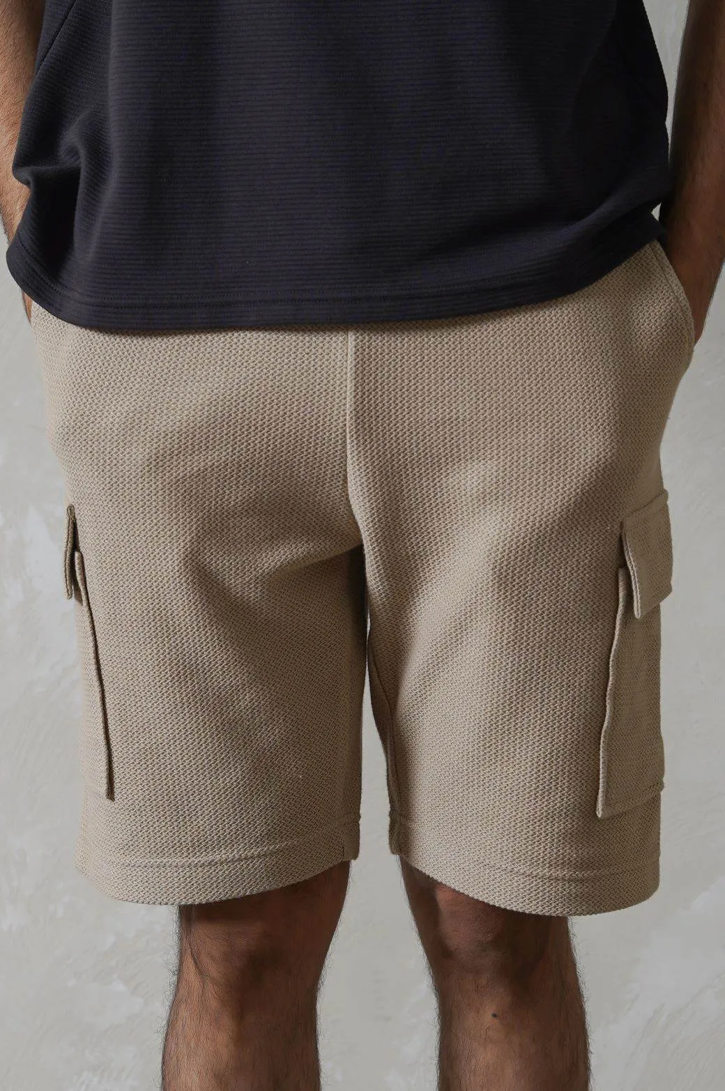 JACQUARD CARGO SHORTS