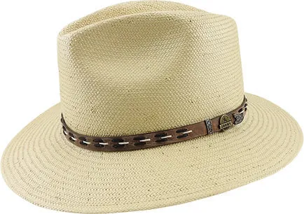 Kane. Toyo Fedora w Leather Stitched Band