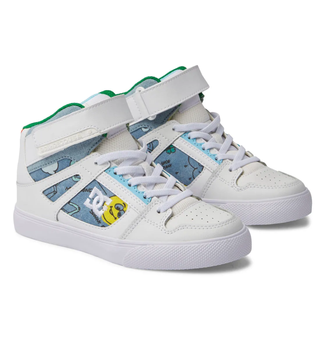 Kids' Pure High Elastic Lace High-Top Shoes