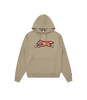 KIRIGAMI FLOCK RUNNING DOG HOODIE - BEIGE