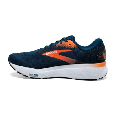 Men's Brooks Ghost 16 (Blue Opal/Black/Nasturtium)