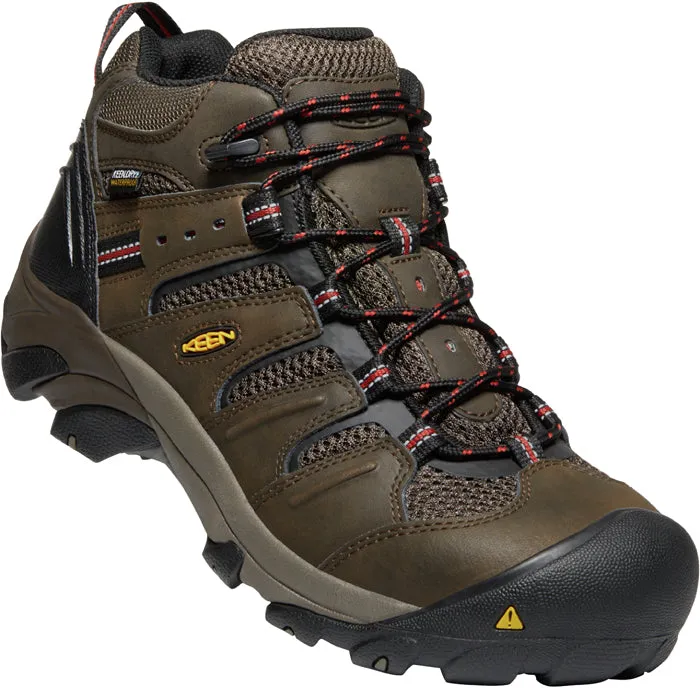 Men's Keen Utility Lansing Mid WP in Cascade Brown/Brindle