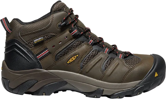 Men's Keen Utility Lansing Mid WP in Cascade Brown/Brindle