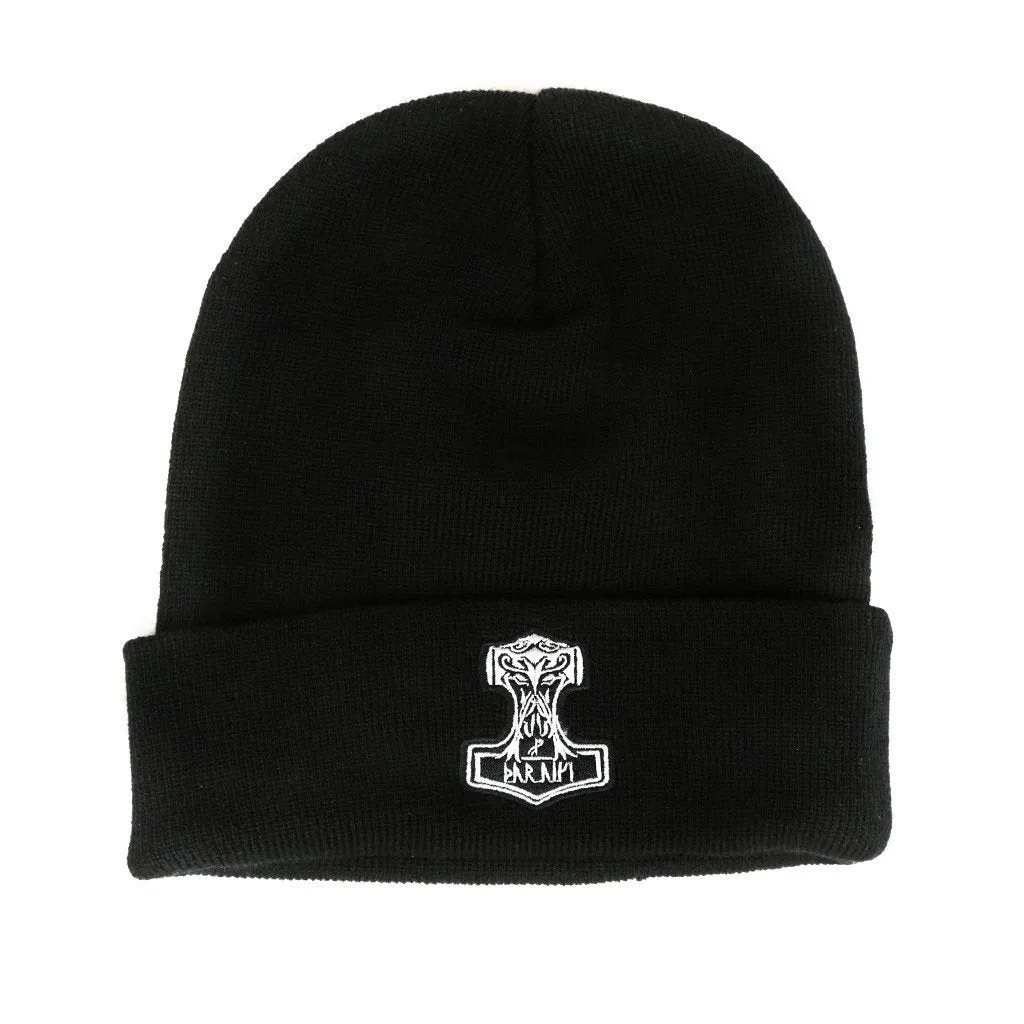 Mjolnir Watch Hat, Black