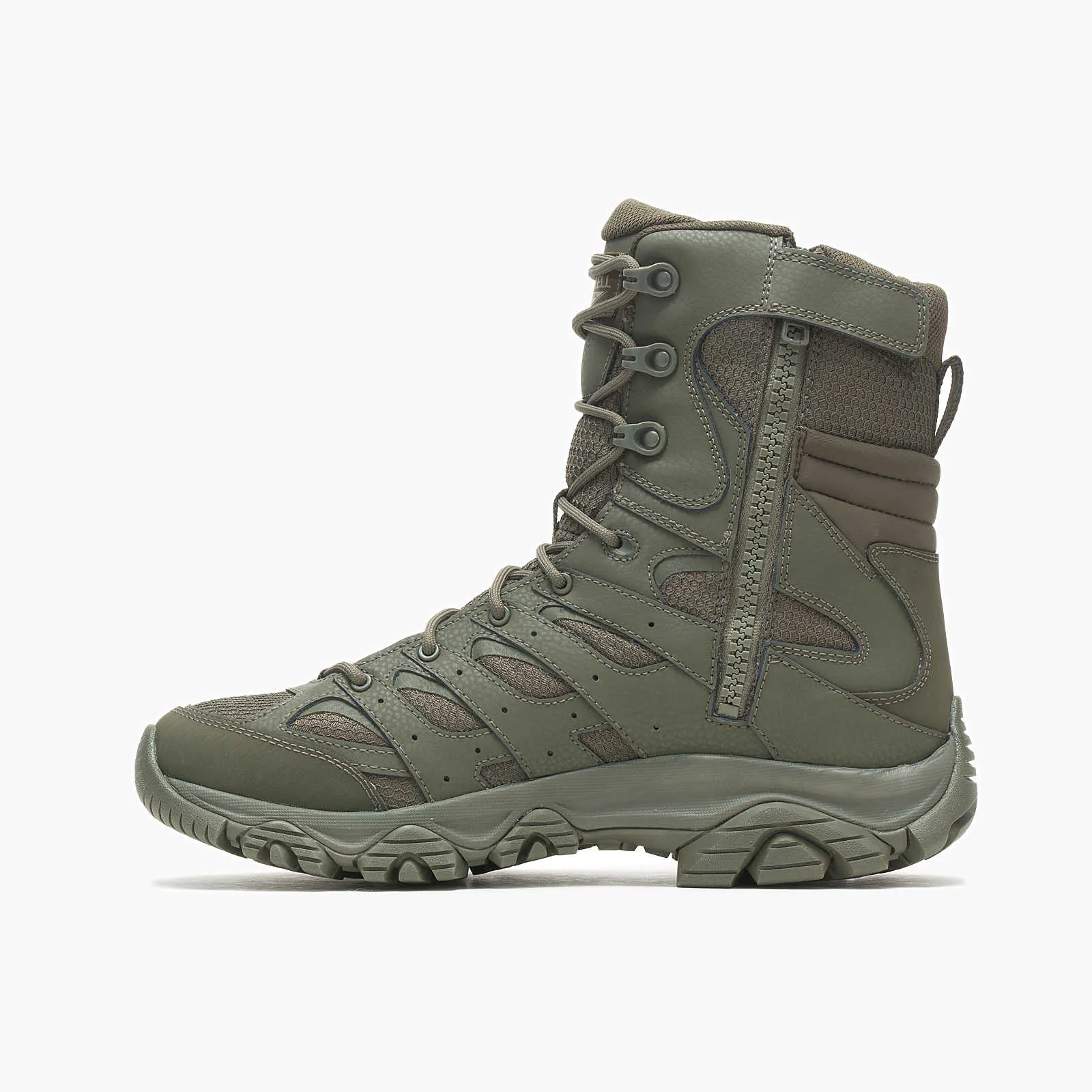 Moab 3 8" Zip Men's Tactical Work Boots Tactical Dark Olive