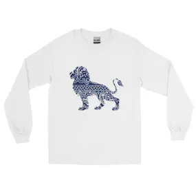 Navy Bandana Lion Long Sleeve Shirt