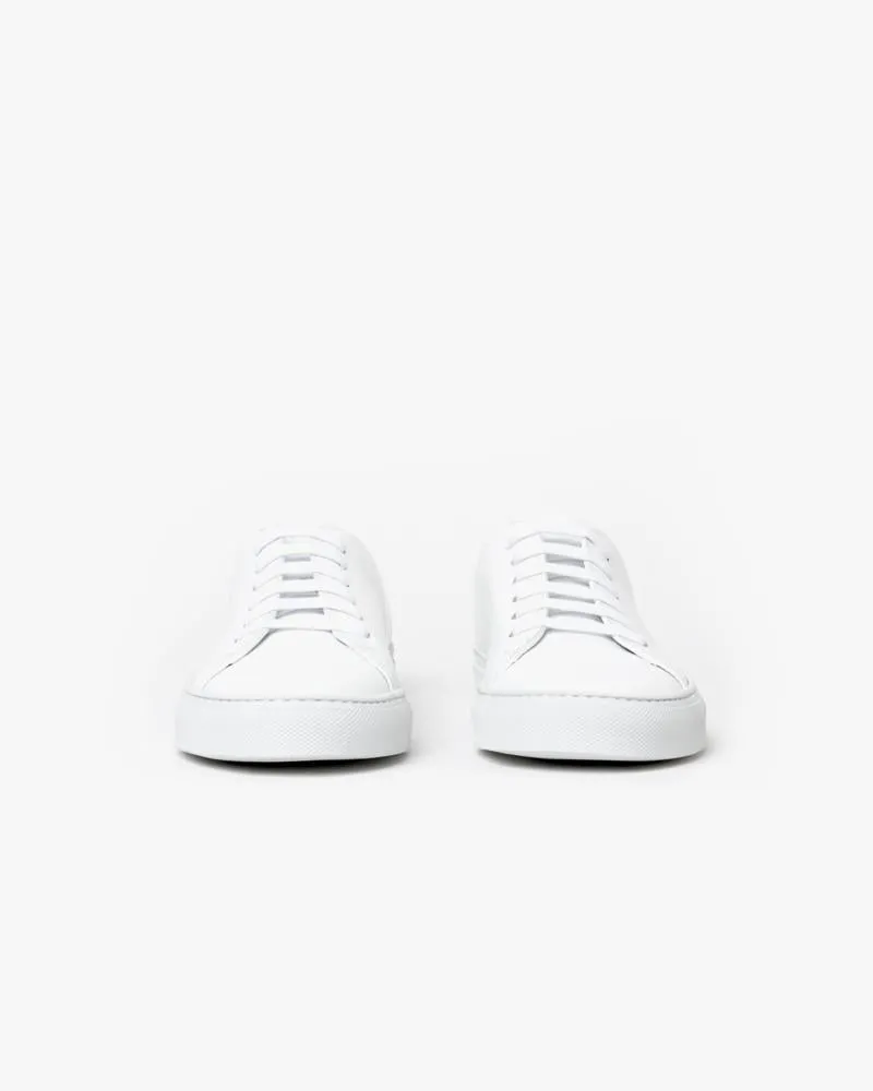 New Court Low in White Boxed Leather