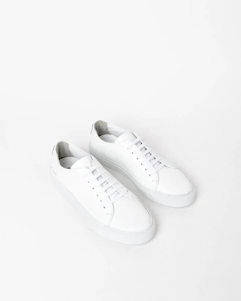 New Court Low in White Boxed Leather