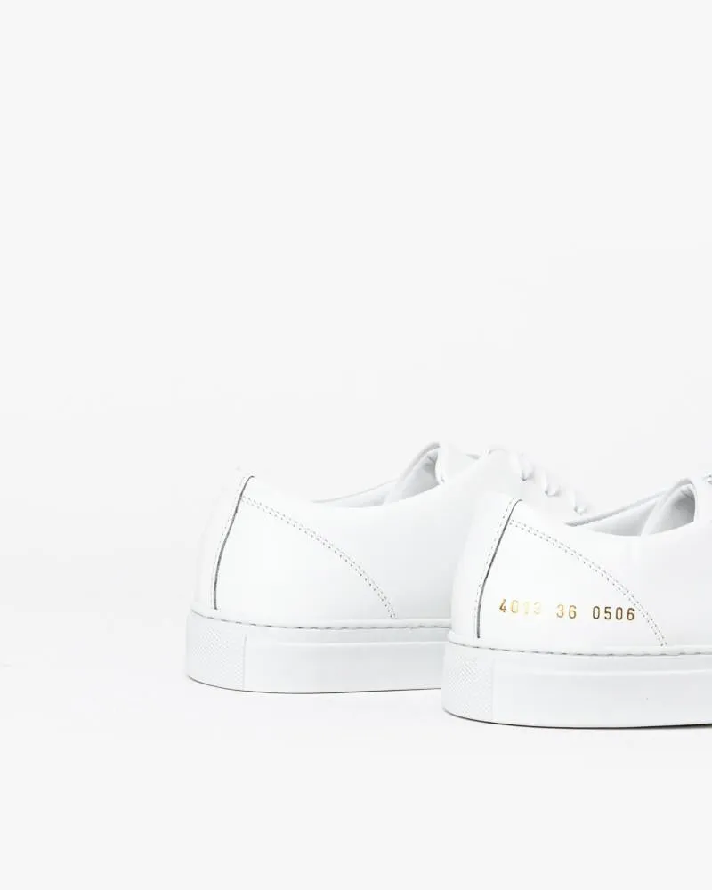 New Court Low in White Boxed Leather