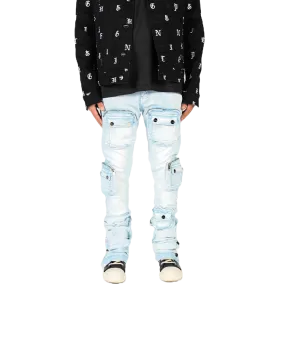 Pheelings Stacked Blue Cargo Jeans