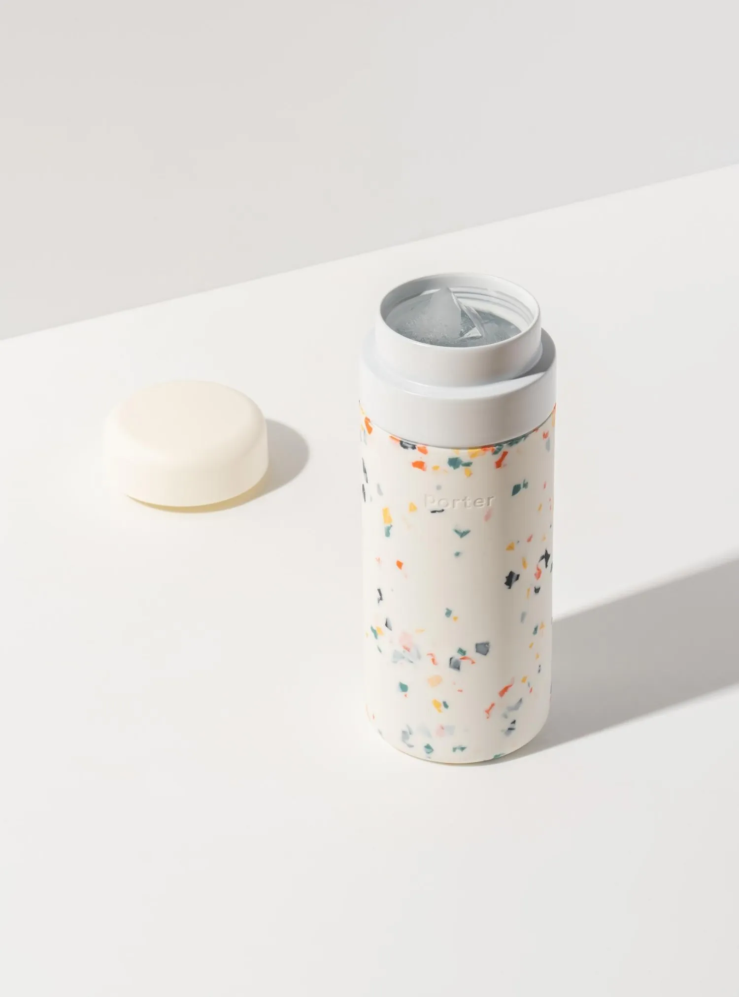 Porter Insulated 16oz Bottle (Cream Terrazzo)