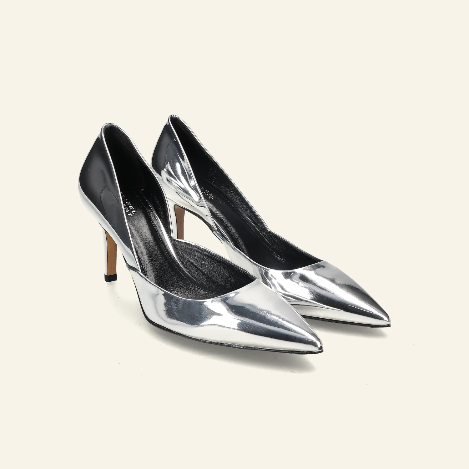 PURCY HEELS | Mirror Silver