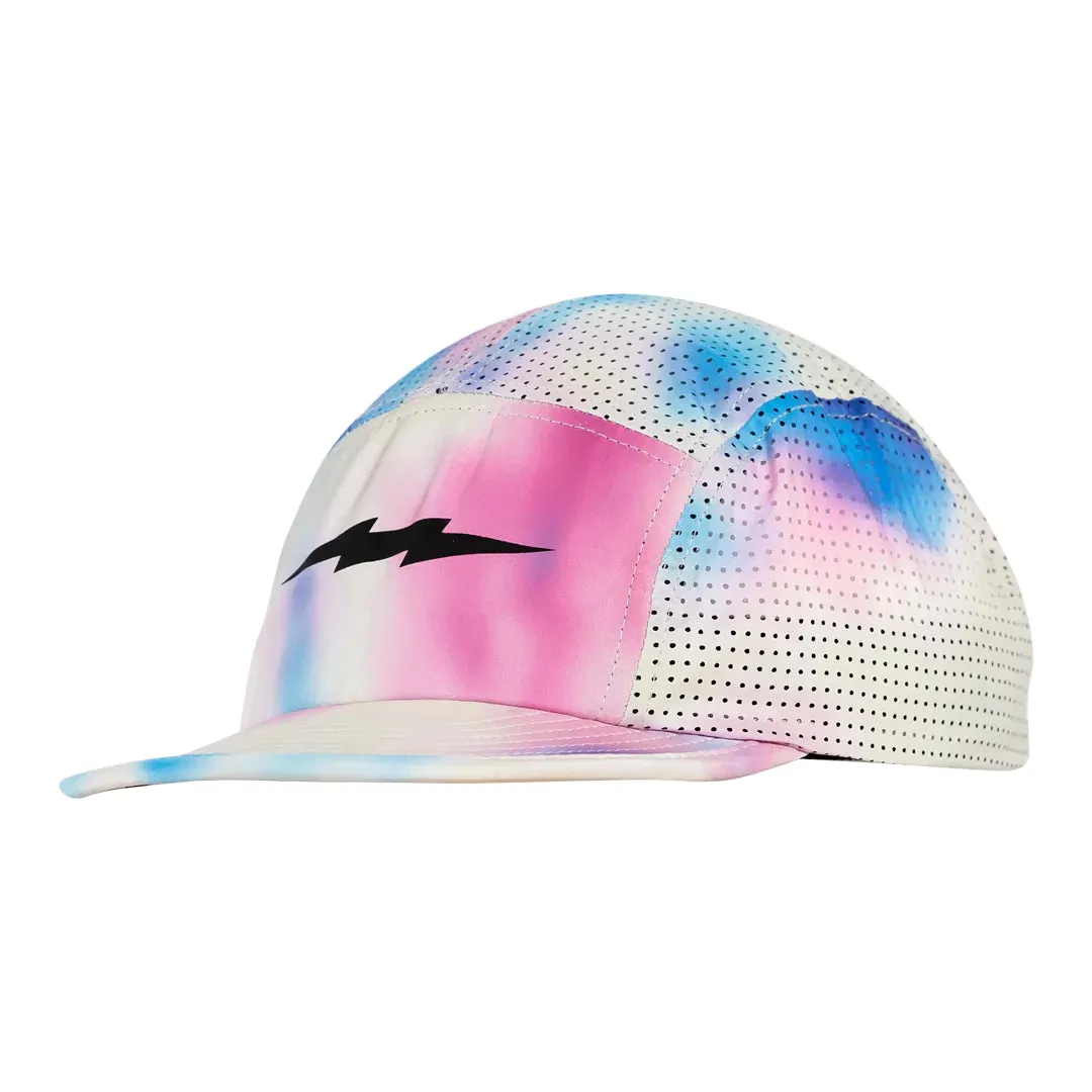 rnnr Pacer Hat: Straggler (White/Pink/Blue)