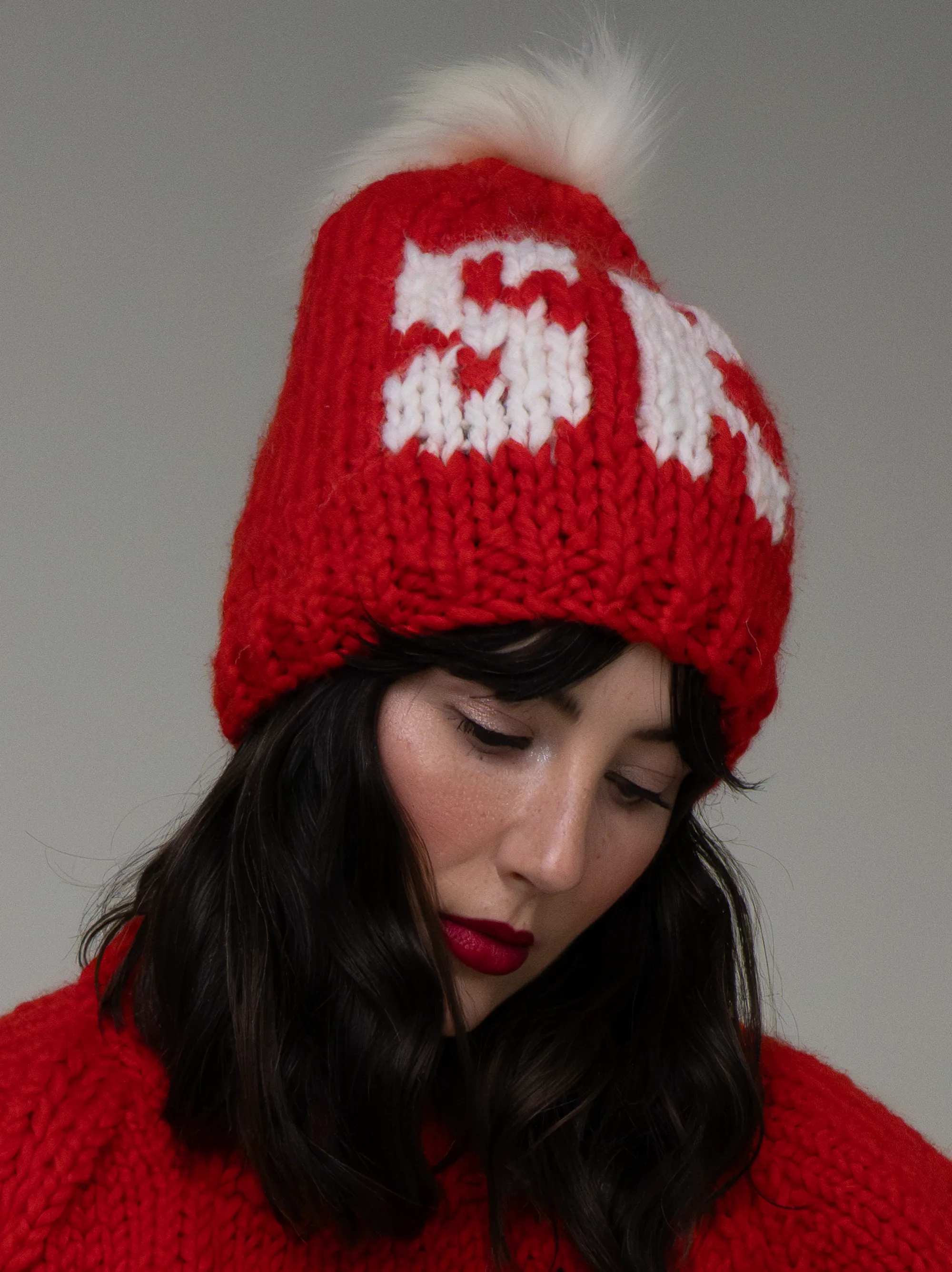 SKI Toque with Removable POM