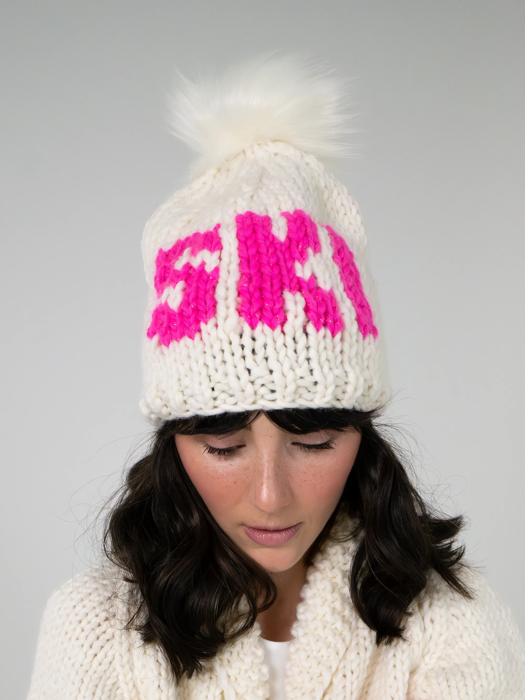 SKI Toque with Removable POM