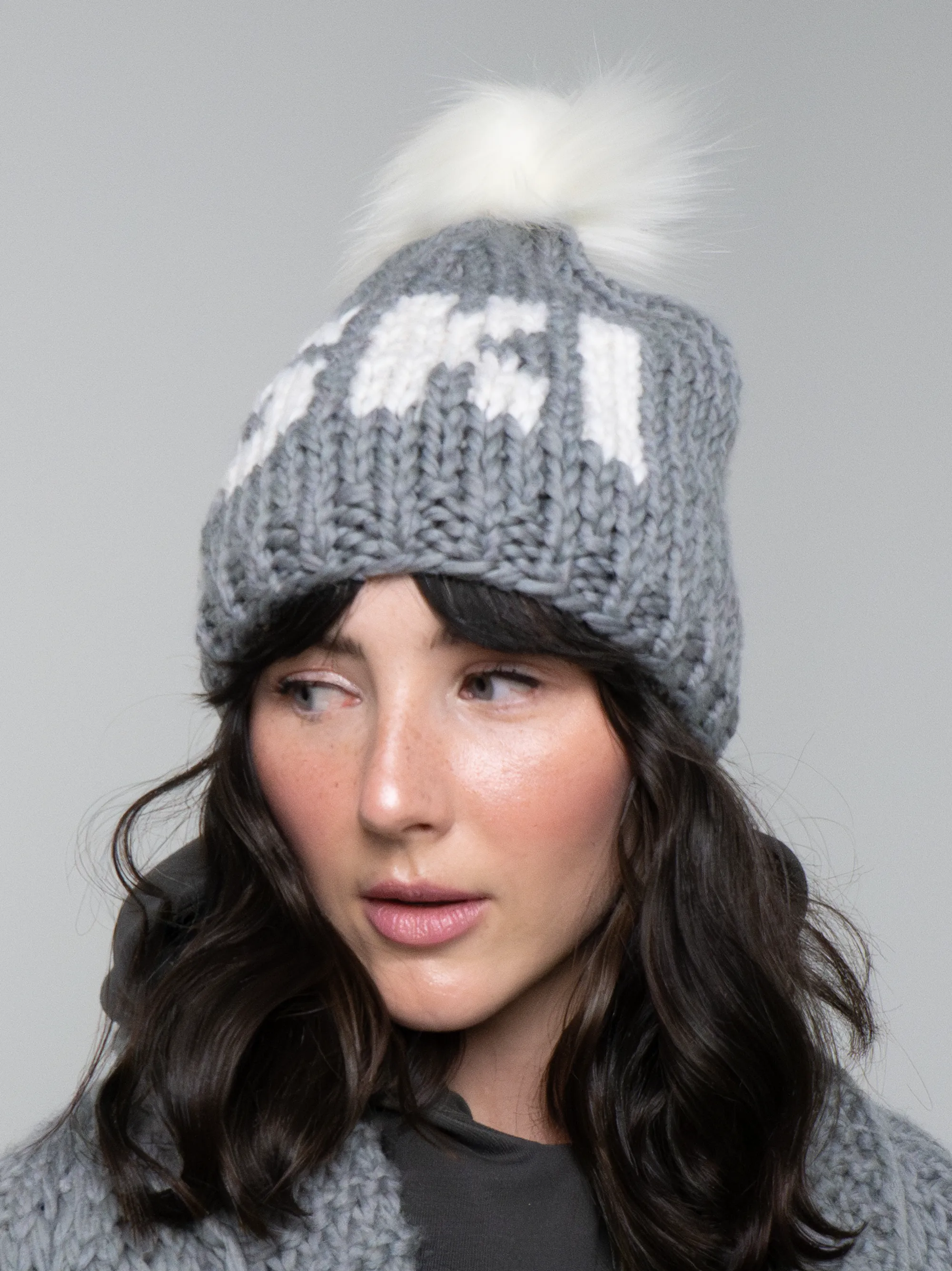 SKI Toque with Removable POM