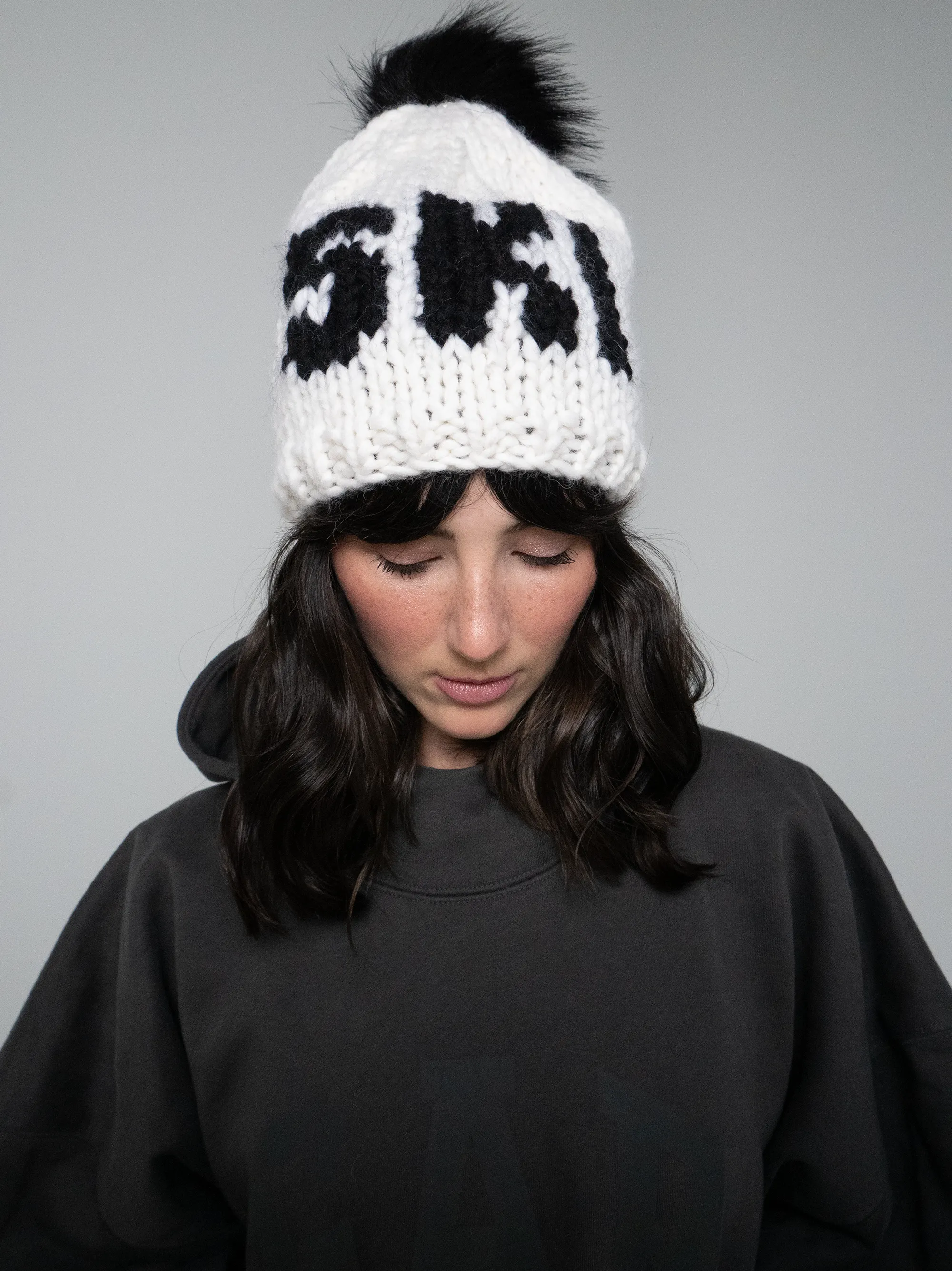 SKI Toque with Removable POM