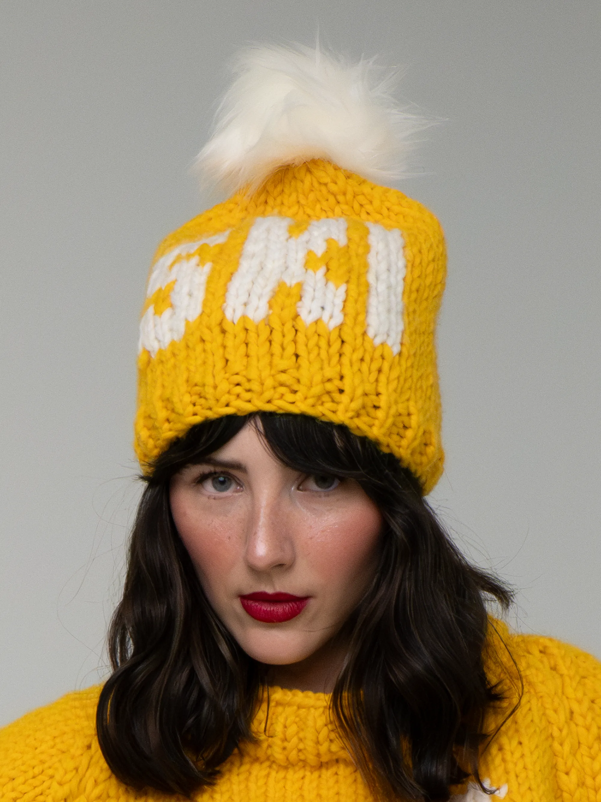 SKI Toque with Removable POM