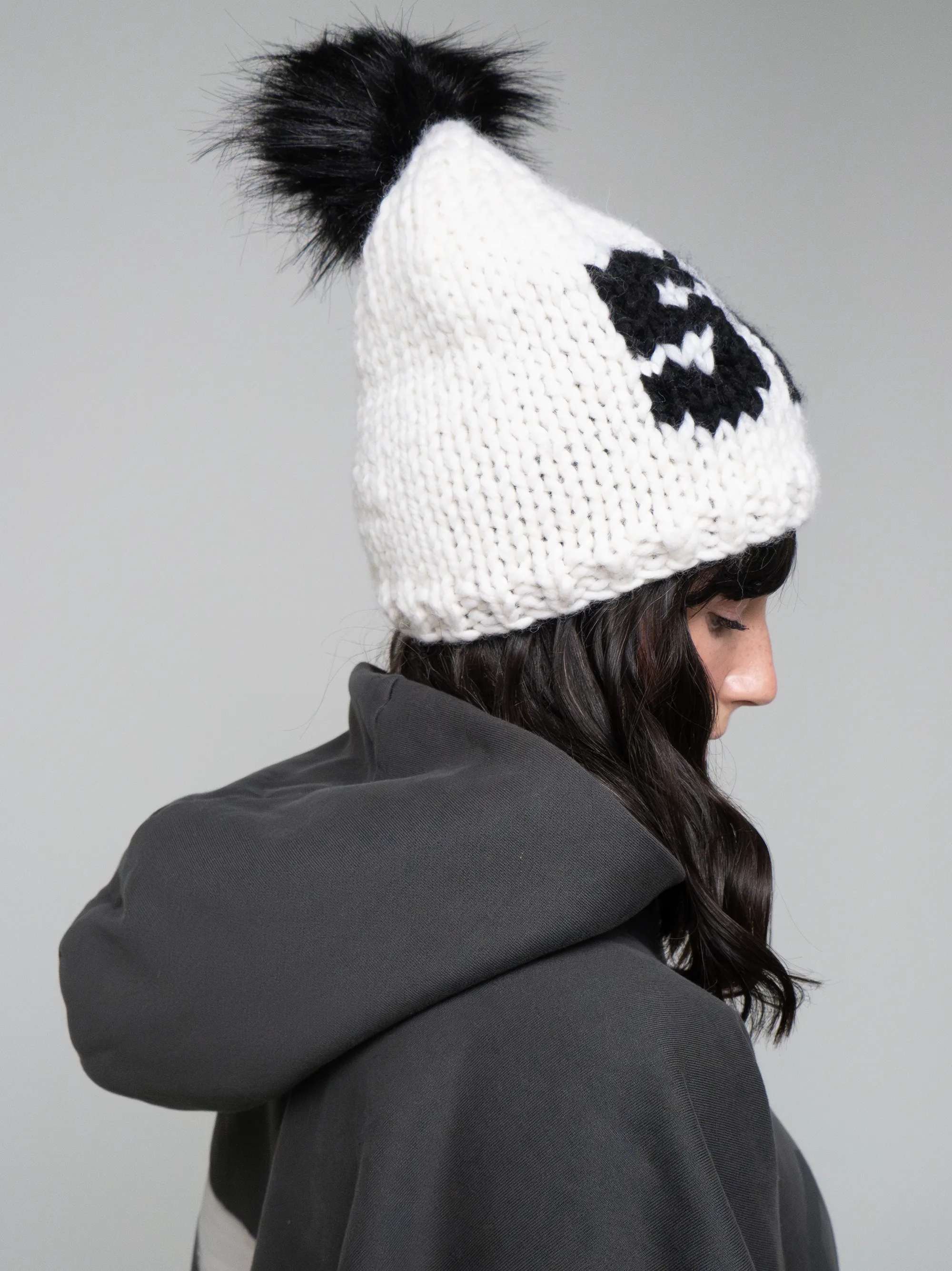 SKI Toque with Removable POM