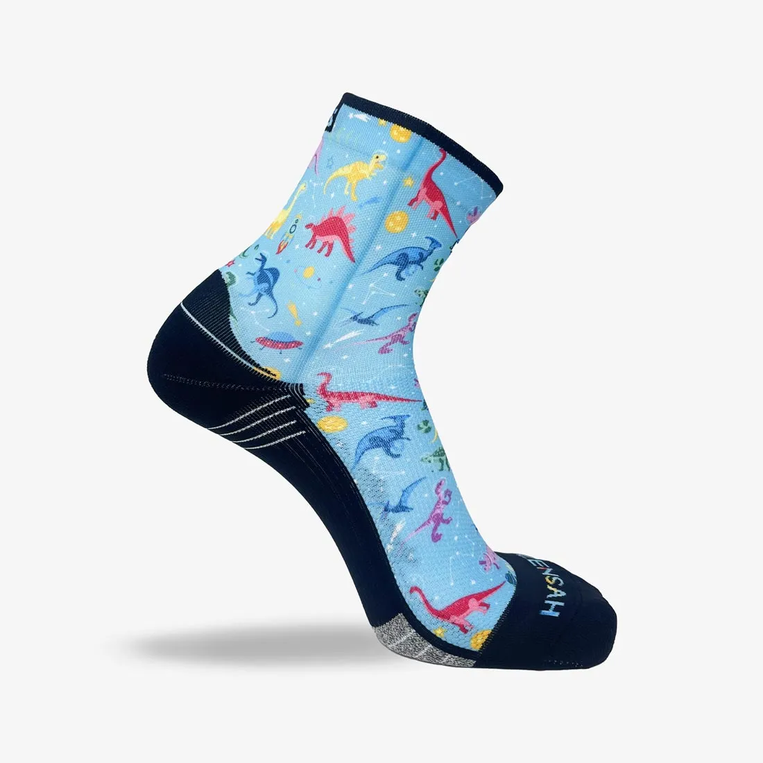 Space Dinos Running Socks (Mini-Crew)