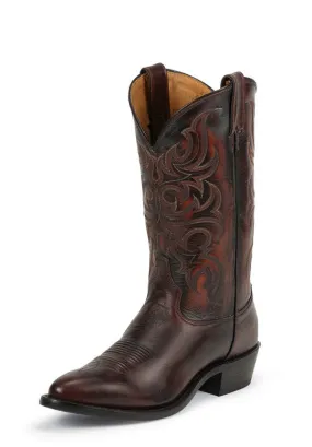 Tony Lama Mens Americana Peanut Antique Round Toe Cowboy Boots