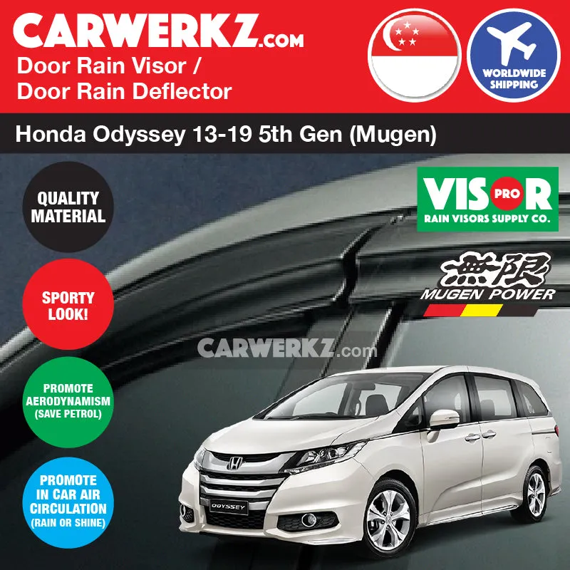 VISOR PRO Honda Odyssey 2013-2023 5th Generation (RC) Door Window Visors (Mugen Style)