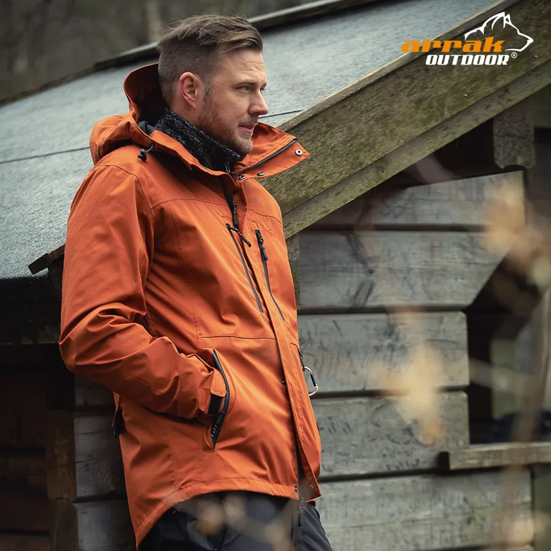 Waterproof Summit Jacket Men (Burnt Orange)