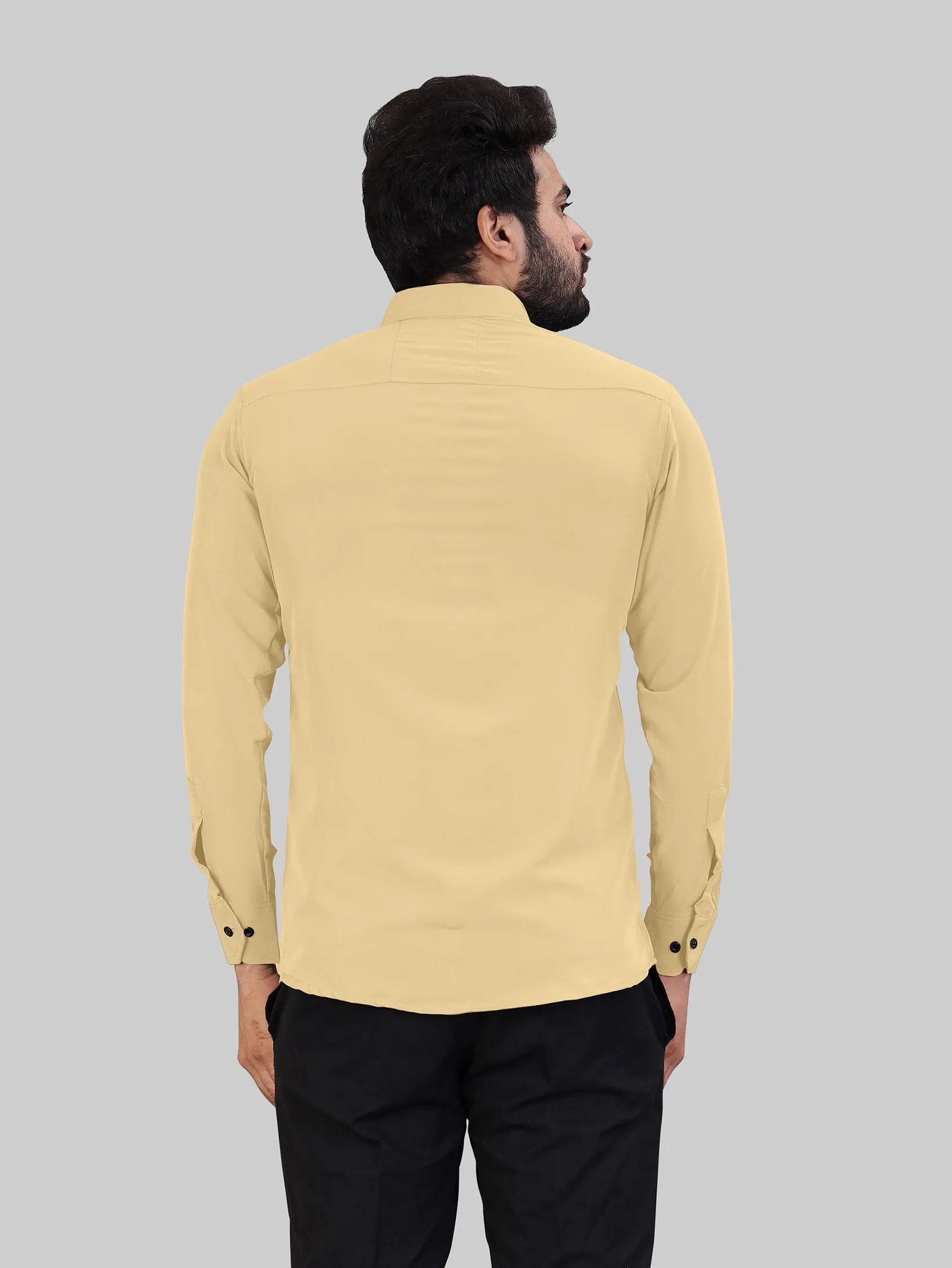 Yellow Expandable Full Sleeve Shirt